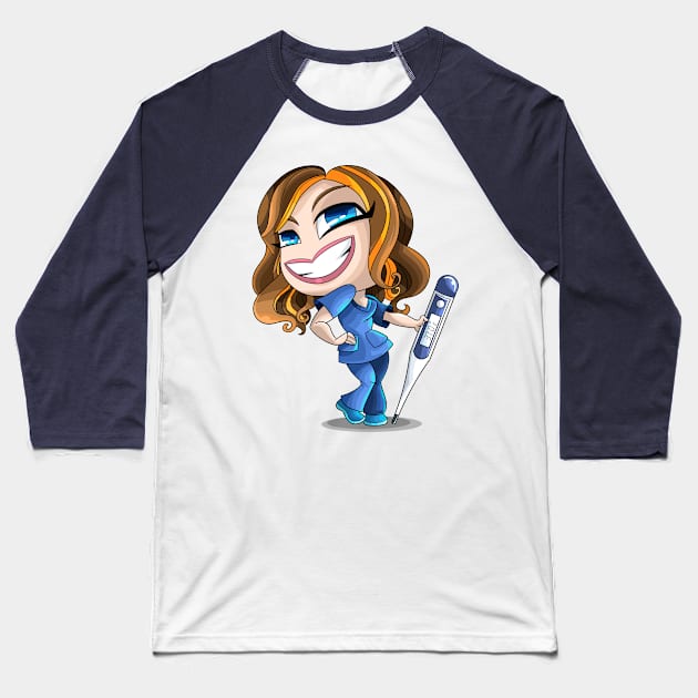 Nurse Casey Baseball T-Shirt by Jasonfm79